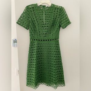 Sandro Green Lace Dress